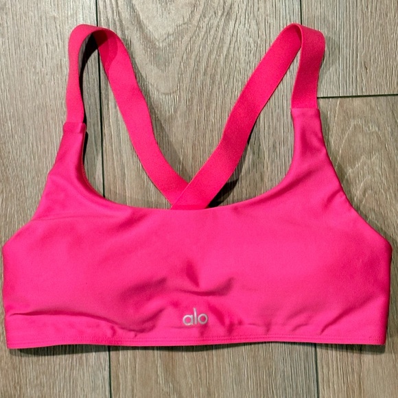 Alo Yoga Airlift pink Sports Bra M - Picture 3 of 4